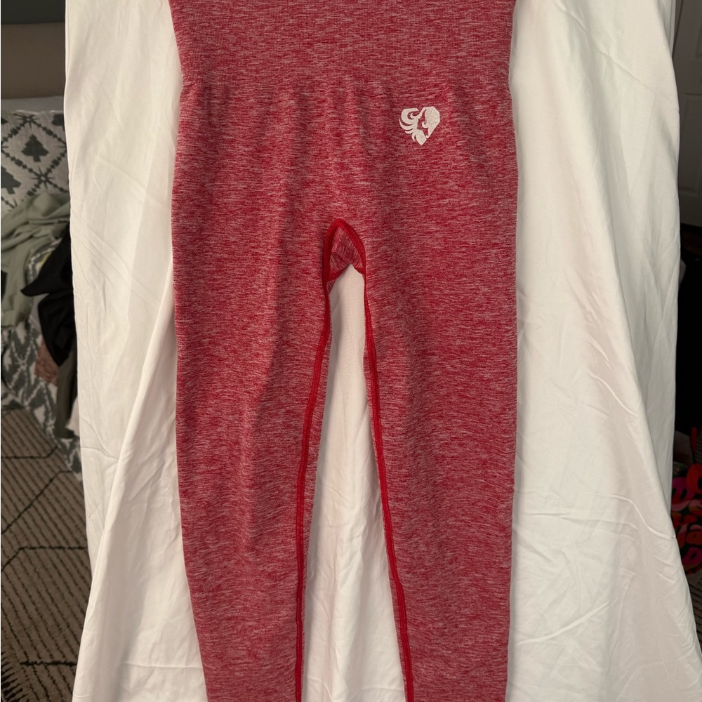 Women's Red Heart Leggings